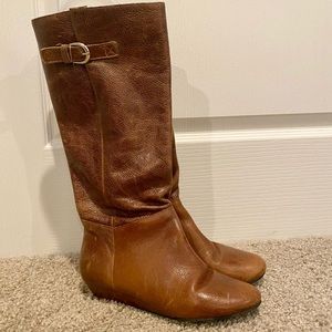 Steve Madden Steven Intyce Boots size 7 COGNAC new soles new heels.